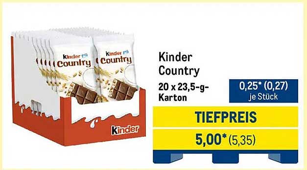 Kinder Country 20 x 23,5-g-Karton