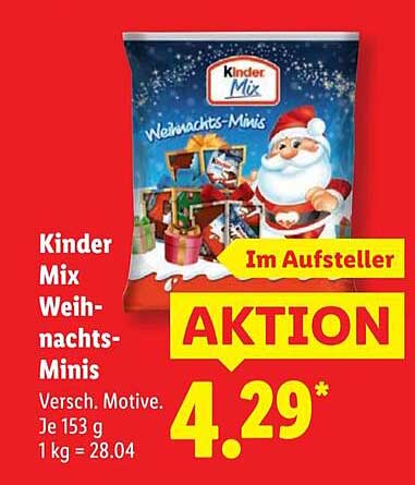Kinder Mix Weihnachts-Minisd