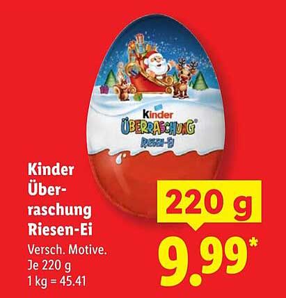 Kinder Überraschung Riesen-Ei 220 g