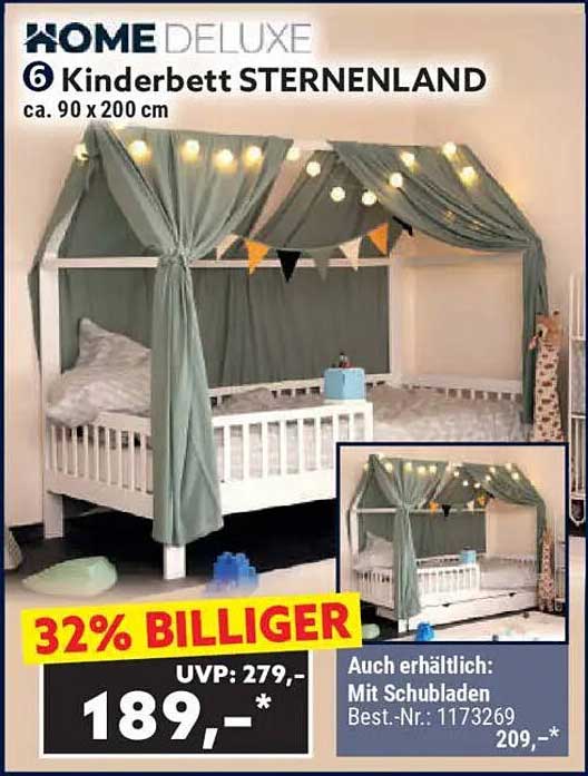 Kinderbett STERNENLAND 90 x 200 cm