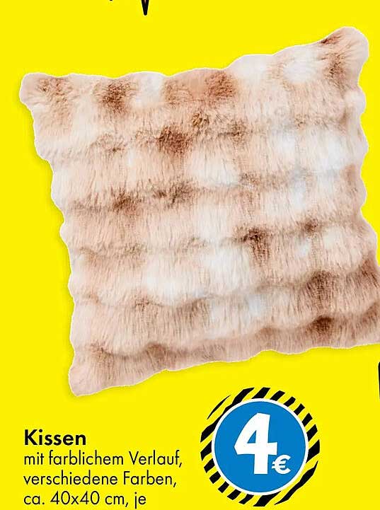 Kissen mit farblichem Verlauf, verschiedene Farben, ca. 40x40 cm, je