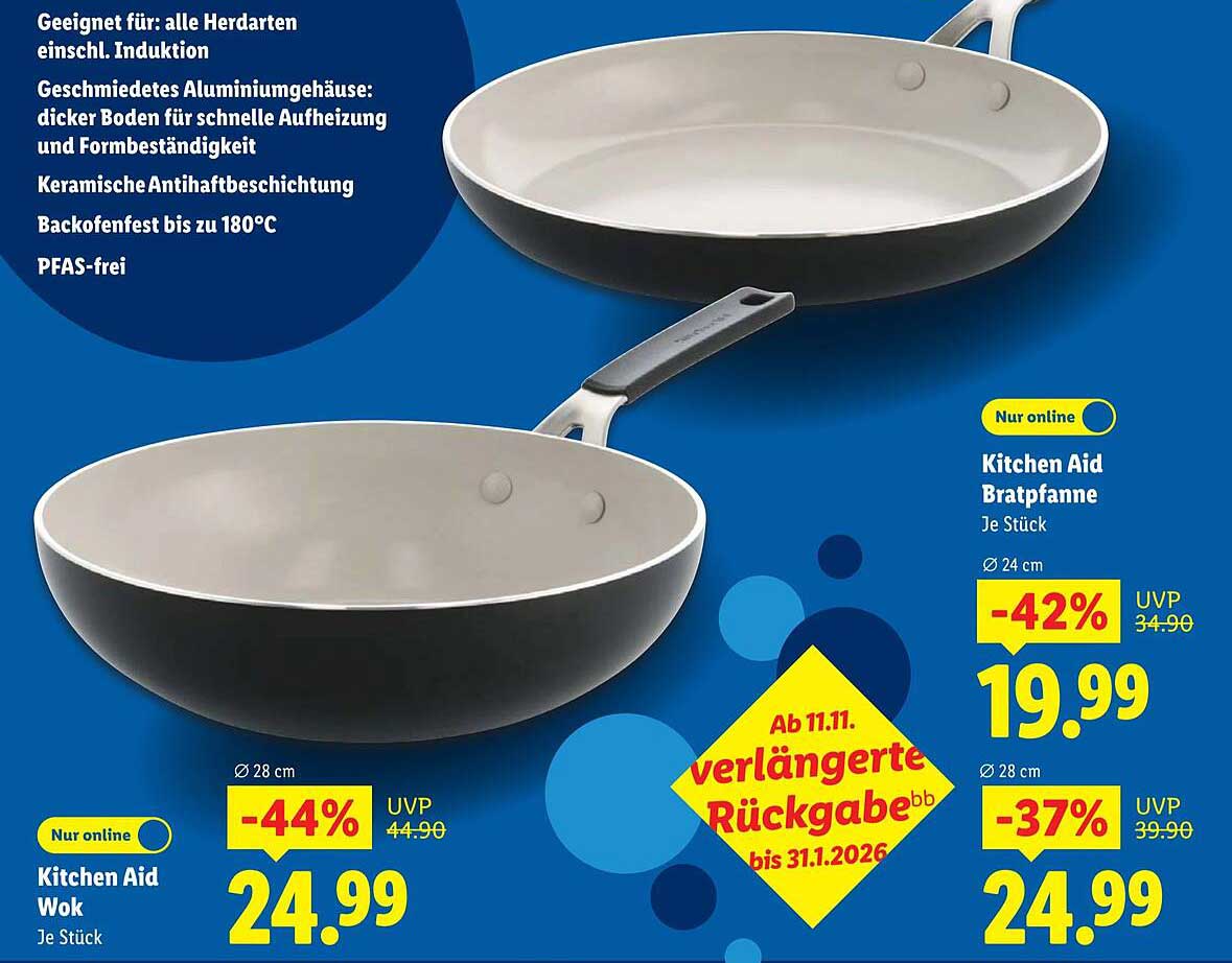 Kitchen Aid Bratpfanne & Wok – Unschlagbare Angebote bei Lidl