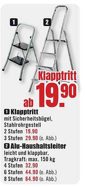 Klapptritt und Alu-Haushaltsleiter – Praktische Helfer für Zuhause
