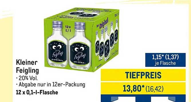 Kleiner Feigling 12er-Packung (0,1 l-Flasche)