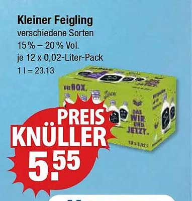Kleiner Feigling - verschiedene Sorten, 15% - 20% Vol.