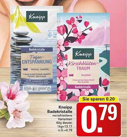 Kneipp Badekristalle - verschiedene Varianten