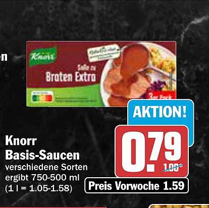 Knorr Basis-Saucen verschiedene Sorten - Aktion!