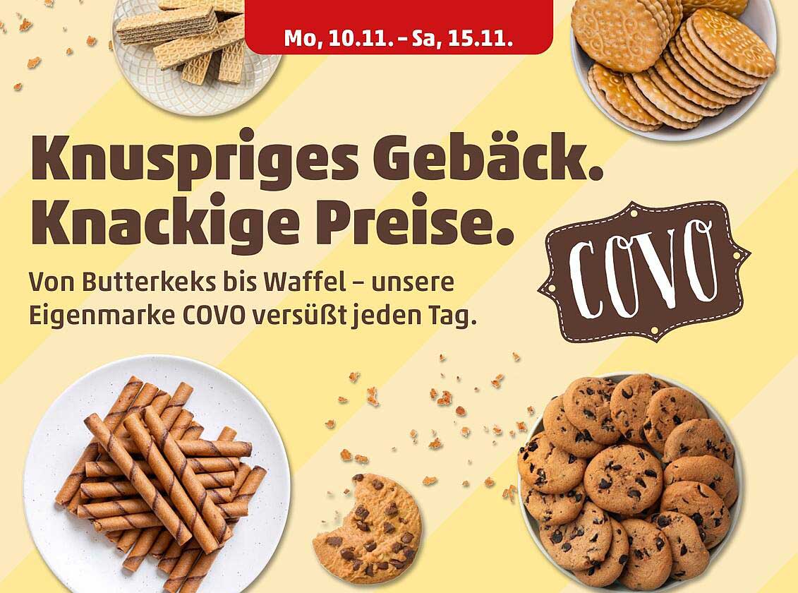 Knuspriges Gebäck von COVO - Butterkeks bis Waffel
