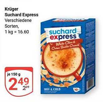 Krüger Suchard Express - Verschiedene Sorten
