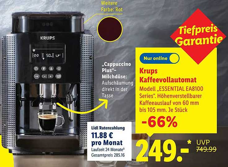 Krups Kaffeevollautomat Modell ESSENTIAL EA8100 Series
