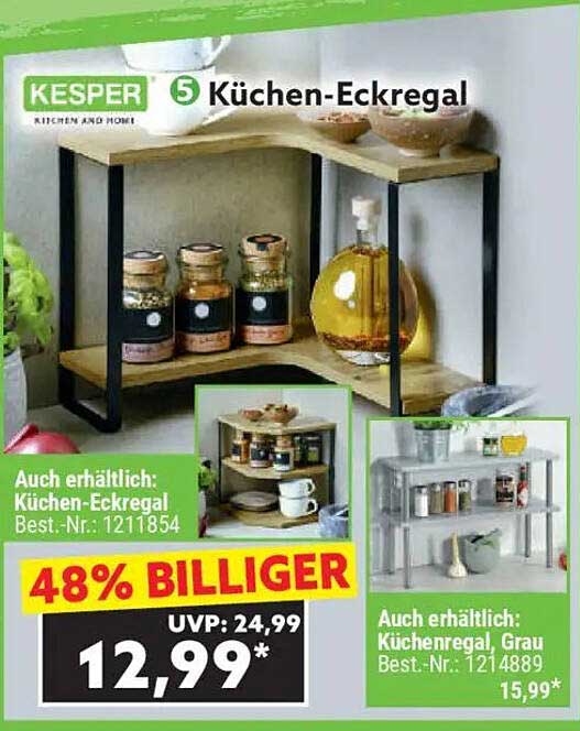 Küchen-Eckregal von Kesper – Jetzt zum Spitzenpreis!