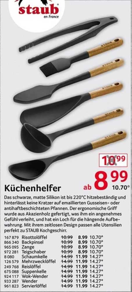 Küchenhelfer von Staub - Praktische Utensilien für jeden Koch