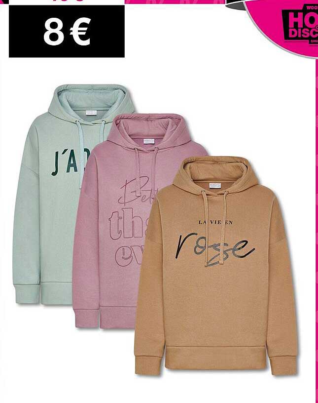 Kuschelige Hoodies in verschiedenen Farben für nur 8 €