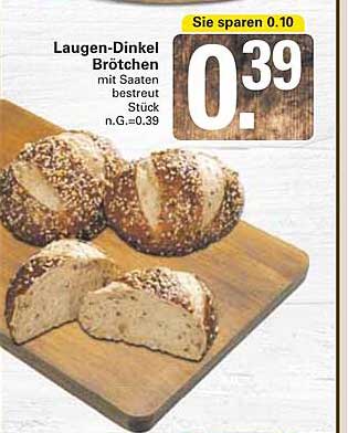 Laugen-Dinkel Brötchen mit Saaten besprüht