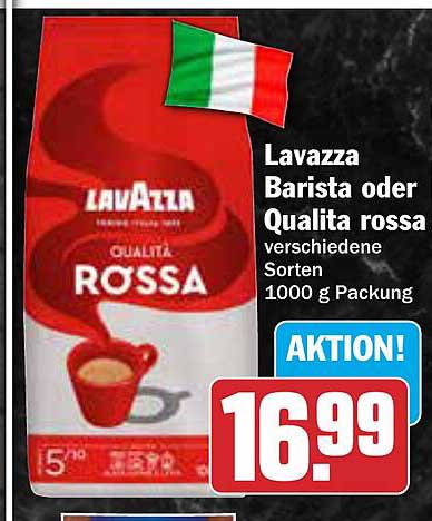 Lavazza Barista oder Qualita Rossa 1000 g Packung