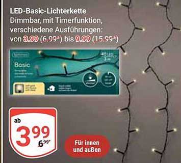 LED-Basic-Lichterkette dimmbar mit Timerfunktion, verschiedene Ausführungen