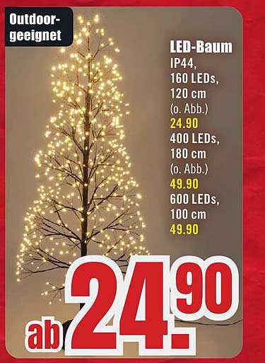 LED-Baum IP44 mit 160 LEDs, 120 cm
