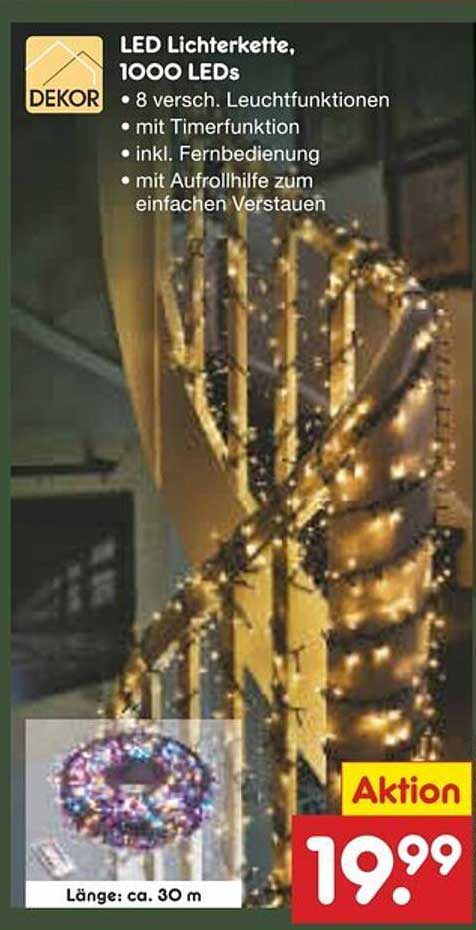 LED Lichterkette, 1000 LEDs