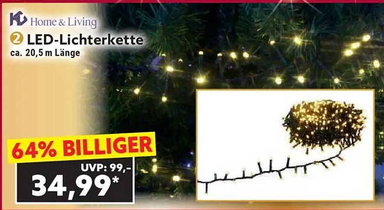 LED-Lichterkette ca. 20,5 m Länge - 64% billiger