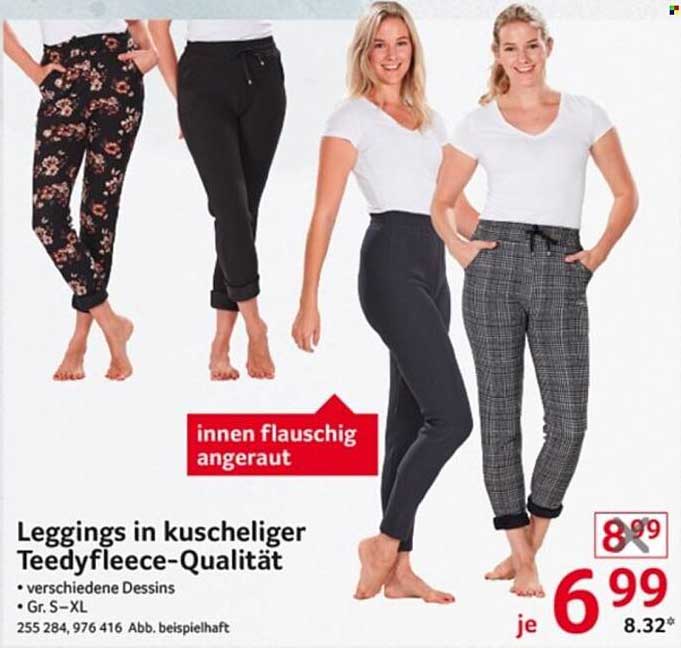 Leggings in kuscheliger Teedyfleece-Qualität