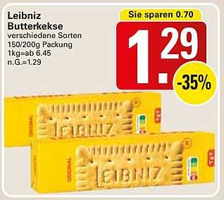 Leibniz Butterkekse verschiedene Sorten 150/200g Packung