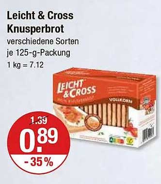 Leicht & Cross Knusperbrot - verschiedene Sorten je 125-g-Packung