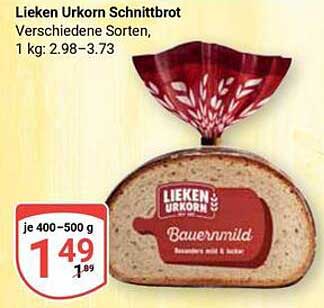 Lieken Urkorn Schnittbrot - Bauern mild & lecker