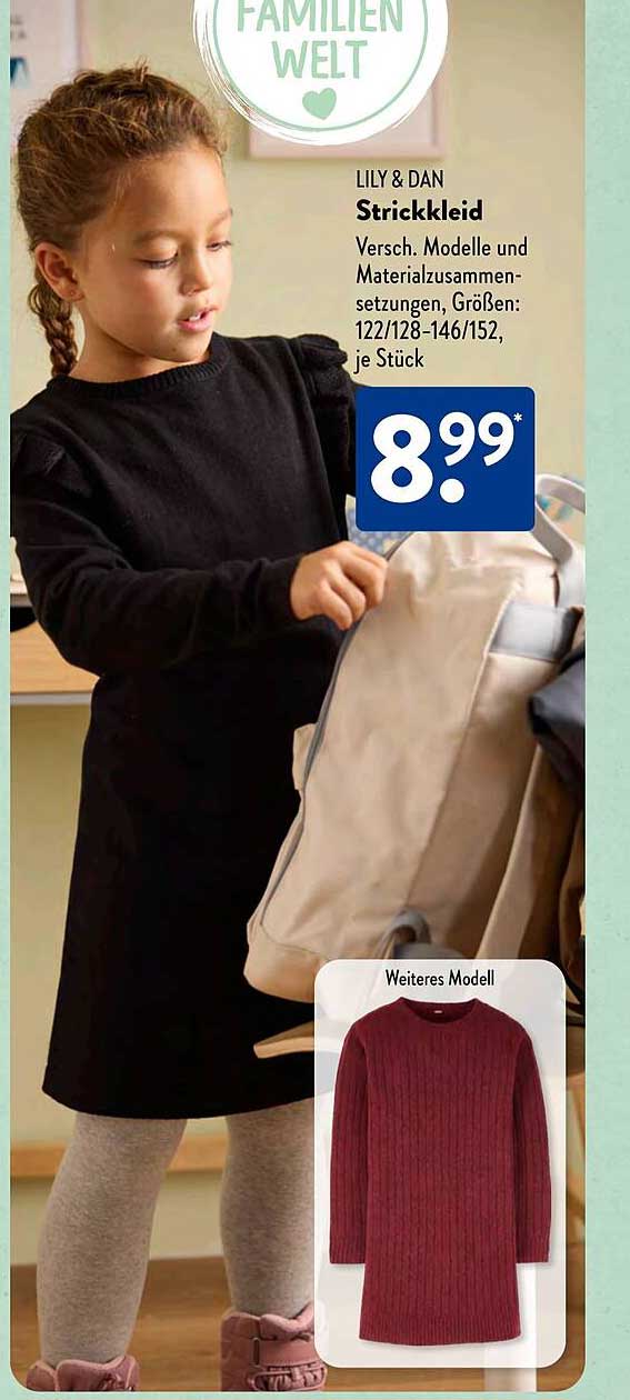 LILY & DAN Strickkleid - Verschiedene Modelle und Größen