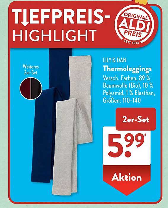 LILY & DAN Thermoleggings 2er-Set
