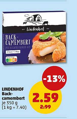 Lindenhof Back-Camembert mit Wildpreisler Dip 350 g