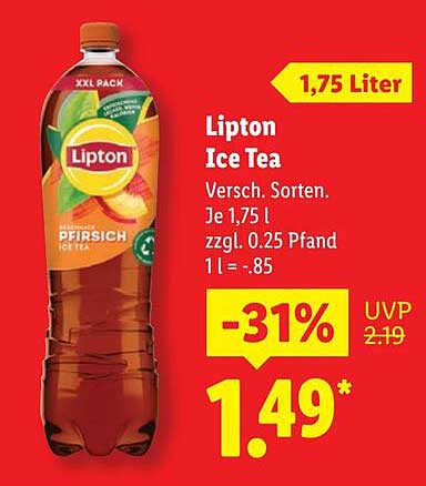 Lipton Ice Tea Pfirsich 1,75 Liter