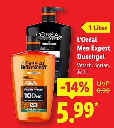 L'Oréal Men Expert Duschgel 1 Liter - Verschiedene Sorten