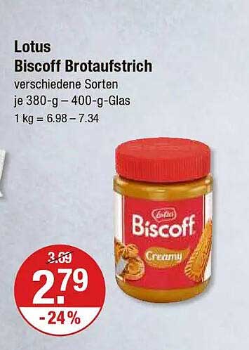 Lotus Biscoff Brotauftstrich - verschiedene Sorten