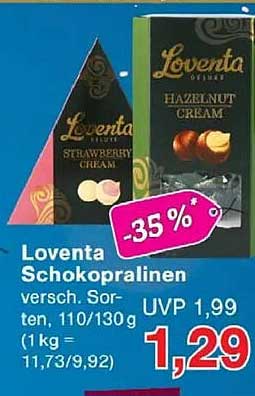 Loventa Schokopalinen - verschiedene Sorten (110/130 g)
