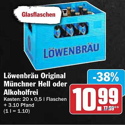 Löwenbräu Original Münchner Hell oder Alkoholfrei