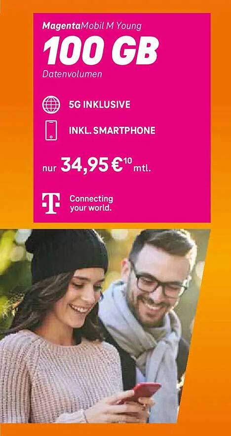 MagentaMobil M Young – 100 GB Datenvolumen inkl. Smartphone