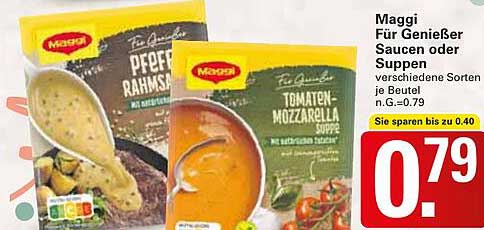 Maggi Für Genießer Saucen oder Suppen - verschiedene Sorten