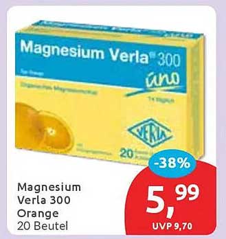 Magnesium Verla 300 Orange 20 Beutel