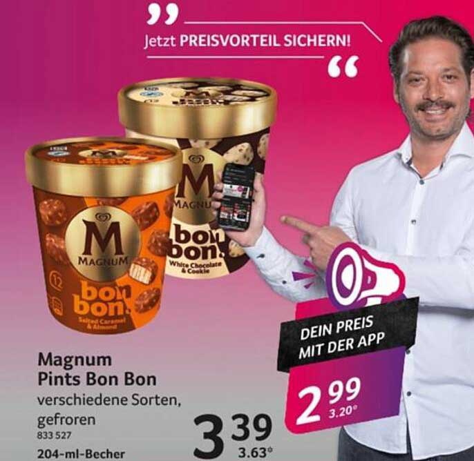 Magnum Pints Bon Bon verschiedene Sorten, gefroren