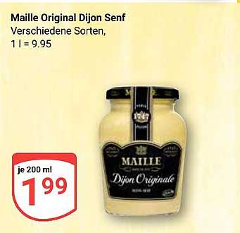 Maille Original Dijon Senf, verschiedene Sorten