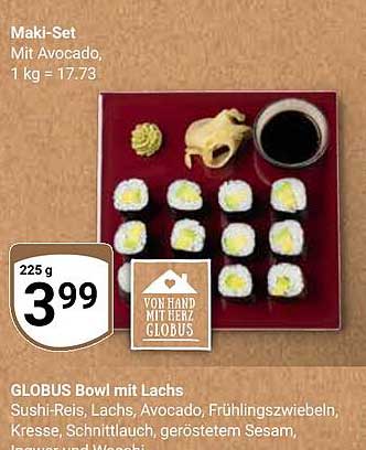 Maki-Set mit Avocado - 225 g zum Sonderpreis