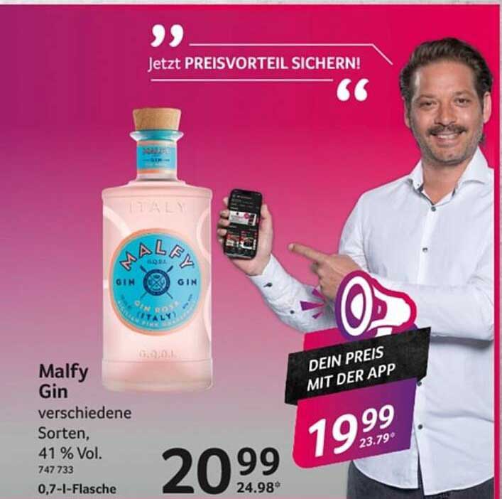 Malfy Gin - verschiedene Sorten, 41 % Vol., 0,7 l-Flasche