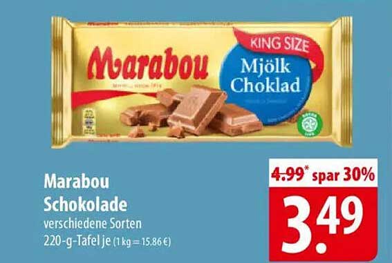 Marabou Schokolade verschiedene Sorten 220-g-Tafel
