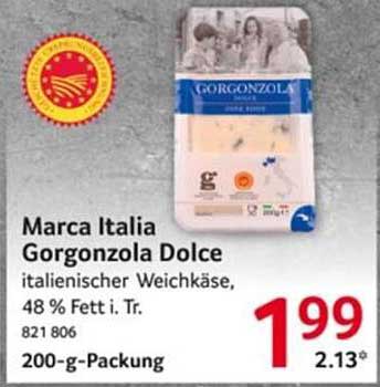 Marca Italia Gorgonzola Dolce 200-g-Packung