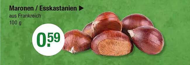 Maronen / Esskastanien aus Frankreich - 100 g