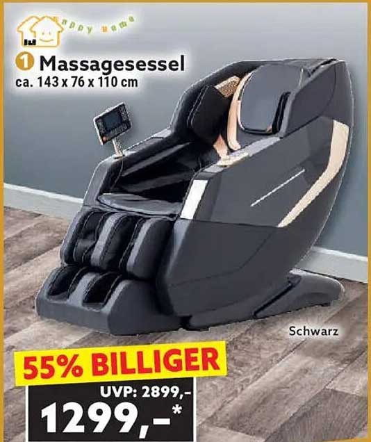 Massagesessel - ca. 143 x 76 x 110 cm