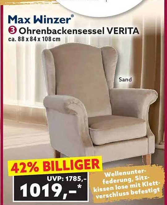 Max Winzer® 3 Ohrenbackensessel VERITA