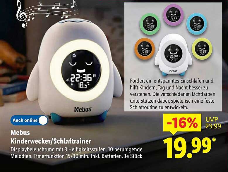 Mebus Kinderwecker/Schlaftrainer