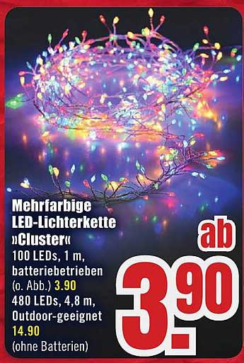 Mehrfarbige LED-Lichterkette „Cluster“