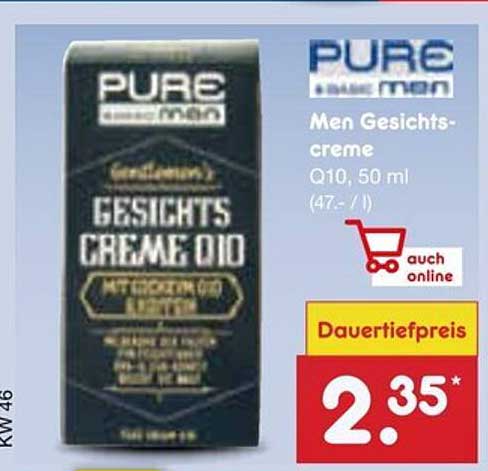 Men Gesichtscreme Q10, 50 ml